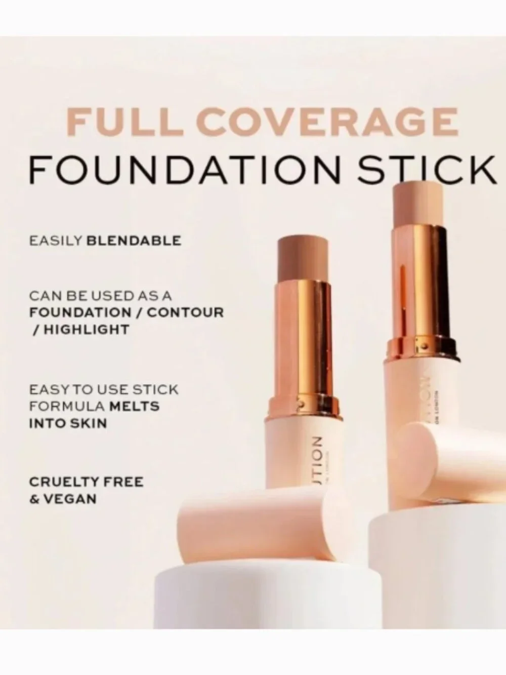 Revolution Fast Base Stick Foundation F2
